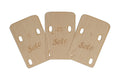 Three wooden tapered shims with labeled angles and Solo branding arranged side by side.