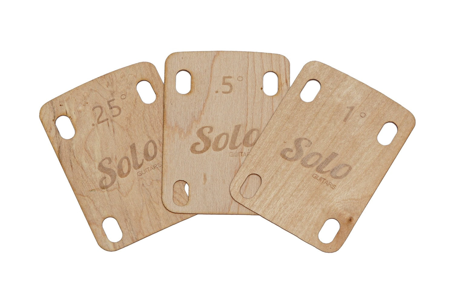 Solo Tapered Guitar Neck Shims – Set of 3