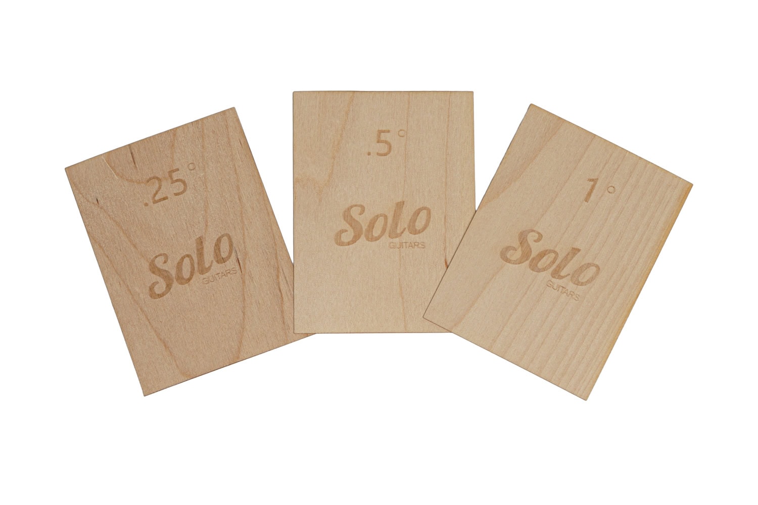 Solo Tapered Guitar Neck Blank Shims – Set of 3
