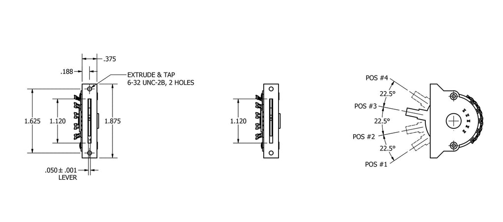 Solo Pro Oak Grigsby 4-Way Lever Switch