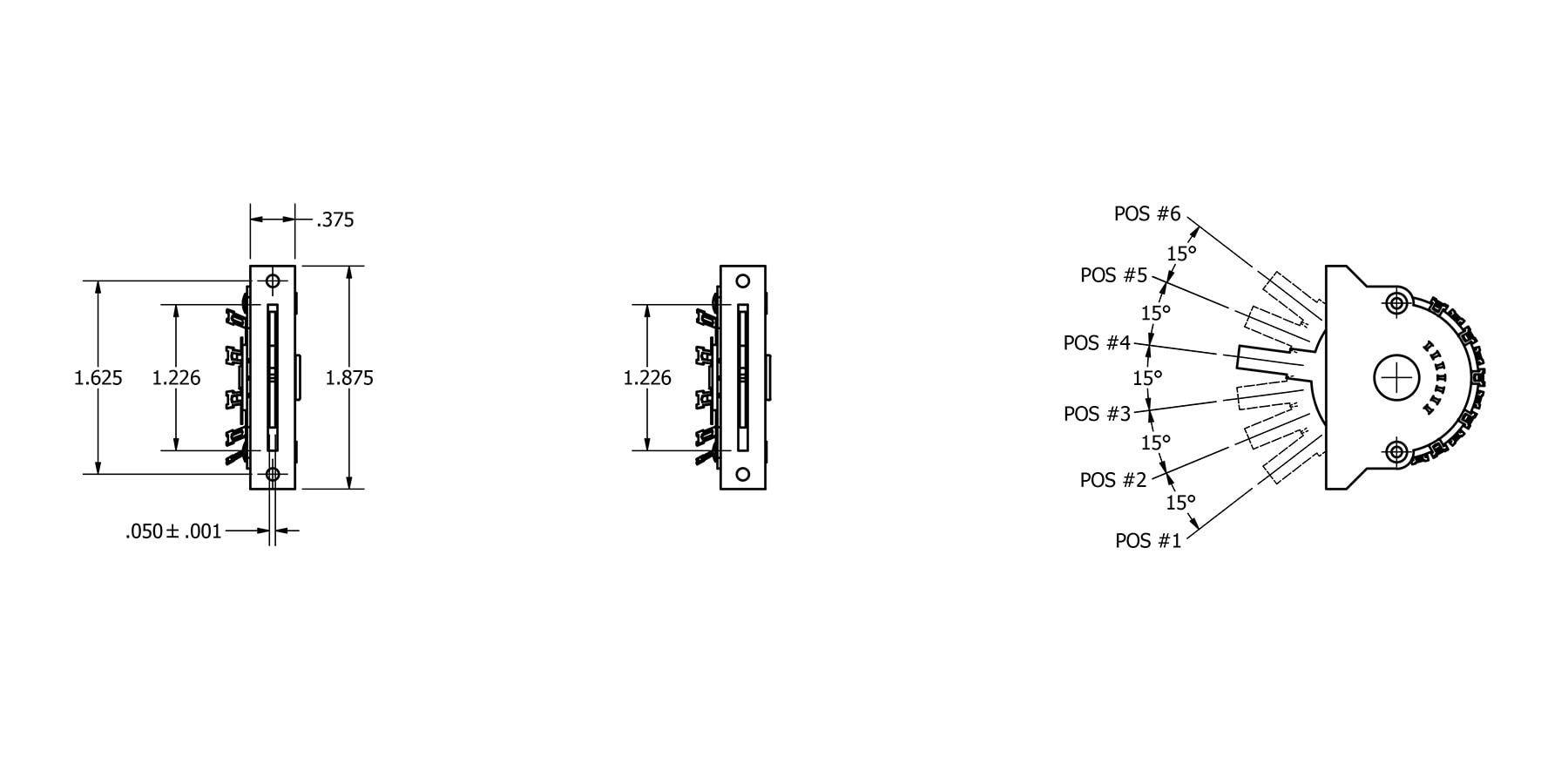 Solo Pro Oak Grigsby 6-Way Lever Switch