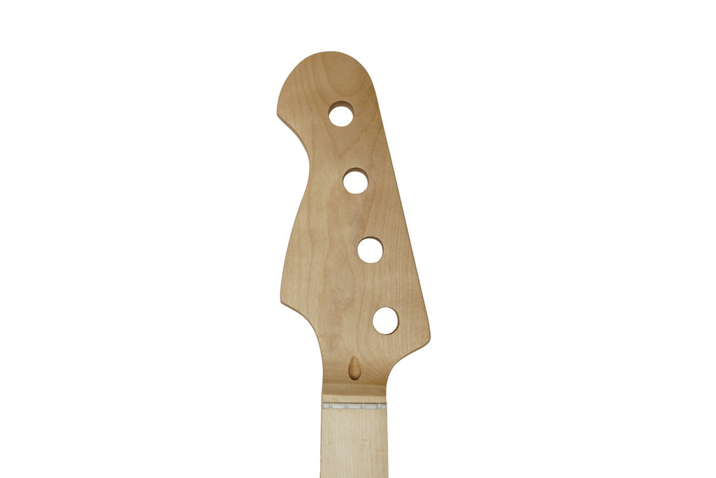 Solo PB Style Left Handed Maple Bass Neck With Maple Fretboard