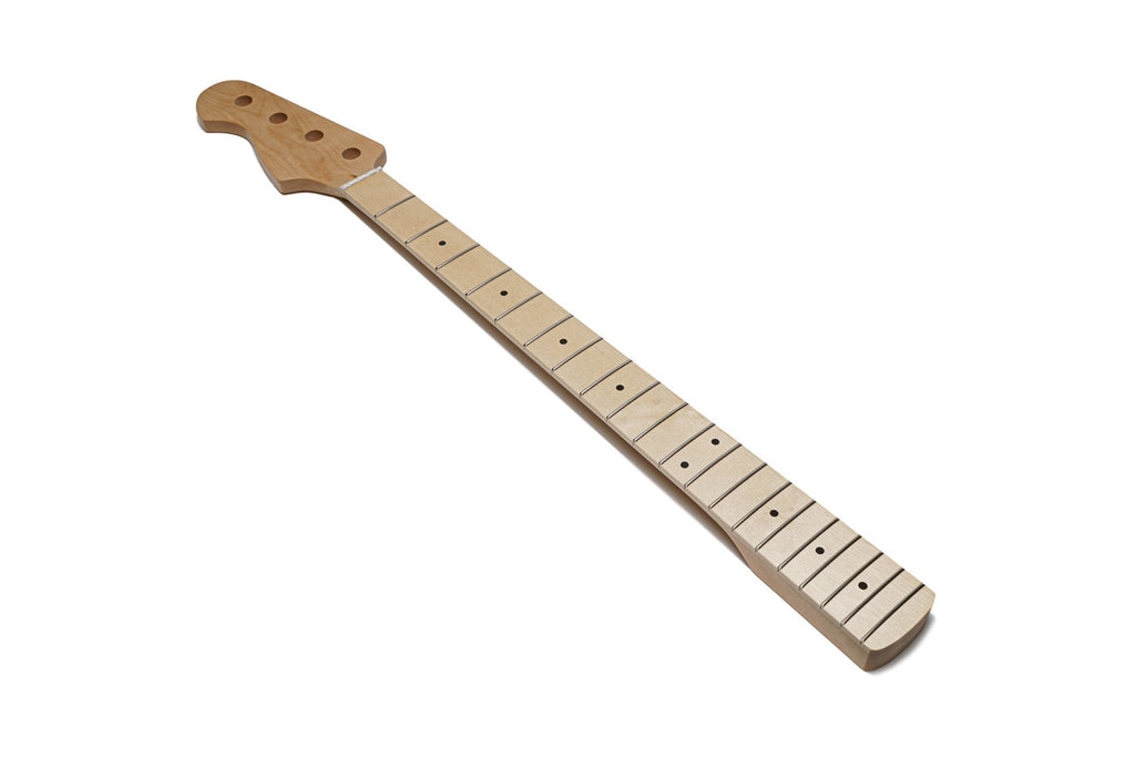 Solo PB Style Left Handed Maple Bass Neck With Maple Fretboard