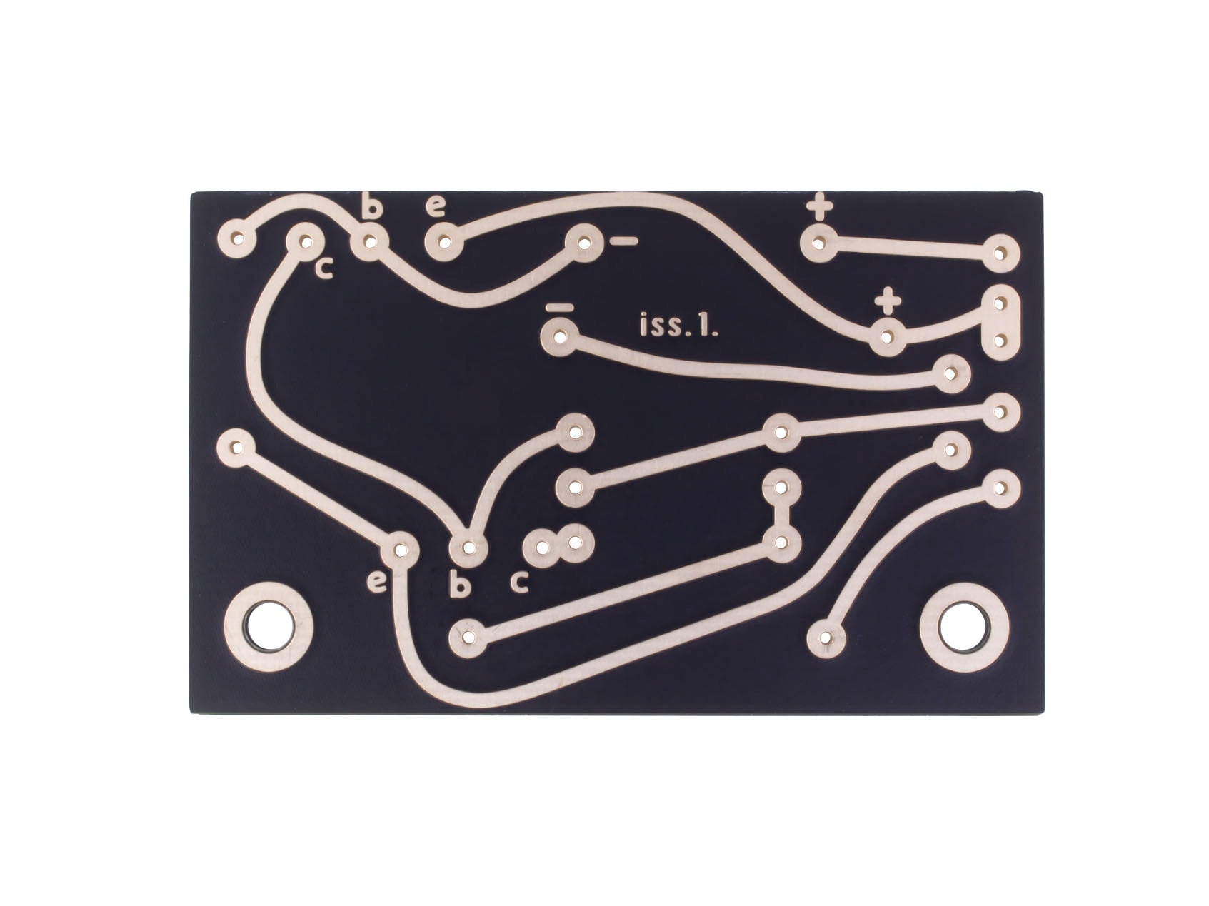 Solo Music Gear PCB Vintage Style Issue 1 Fuzz Circuit Board – Black — Fuzz Pedal