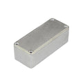 Small rectangular metal enclosure with a top cover secured by four screws, shown isolated on white.