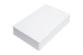 Large plain white metal pedal enclosure case photographed against white background.
