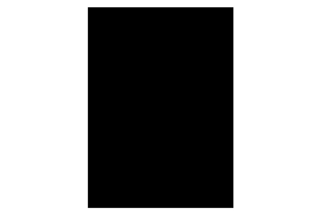 Black three-ply pickguard blank for guitar with a rectangular shape and rounded corners.
