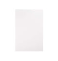 Plain white rectangular sheet of plastic, likely a pickguard blank for guitar customization.