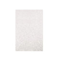 Close-up of white pearl textured 3 ply material with irregular small shapes.