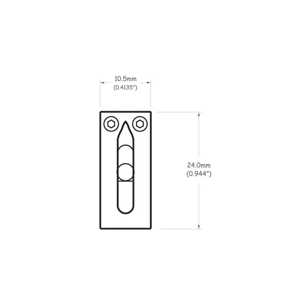 Solo Pro Block Style Saddle — Nut / Saddle