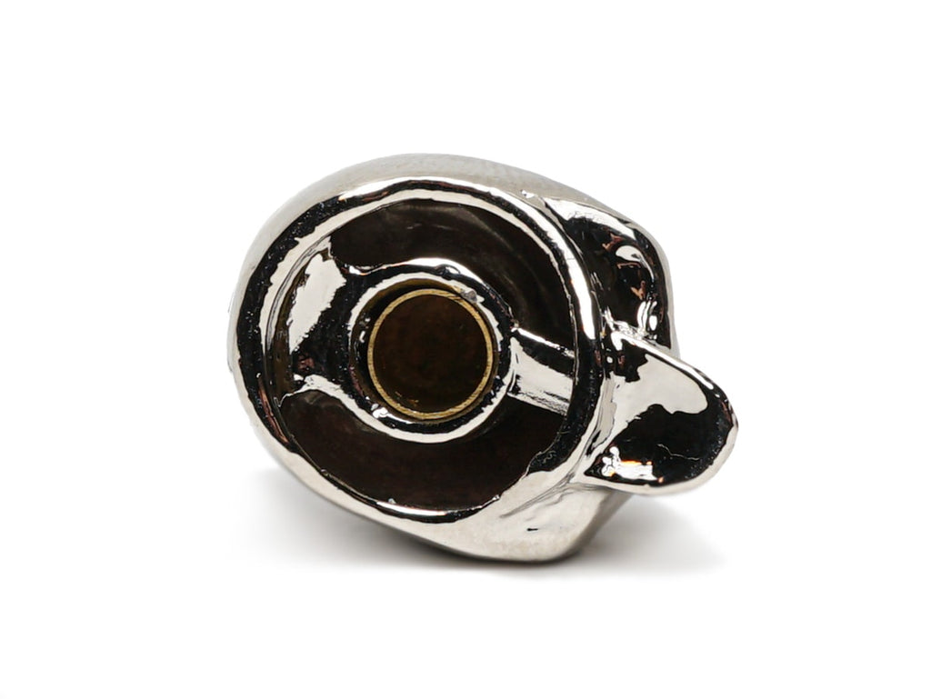 Solo Pro Nickel Skull Knob With Set Screw
