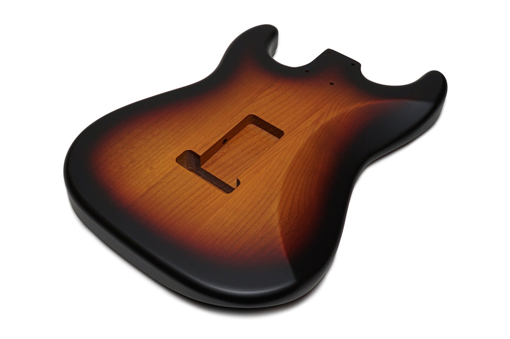 Solo ST Style HSH Satin Nitro Finished Guitar Body – 3 Tone Sunburst