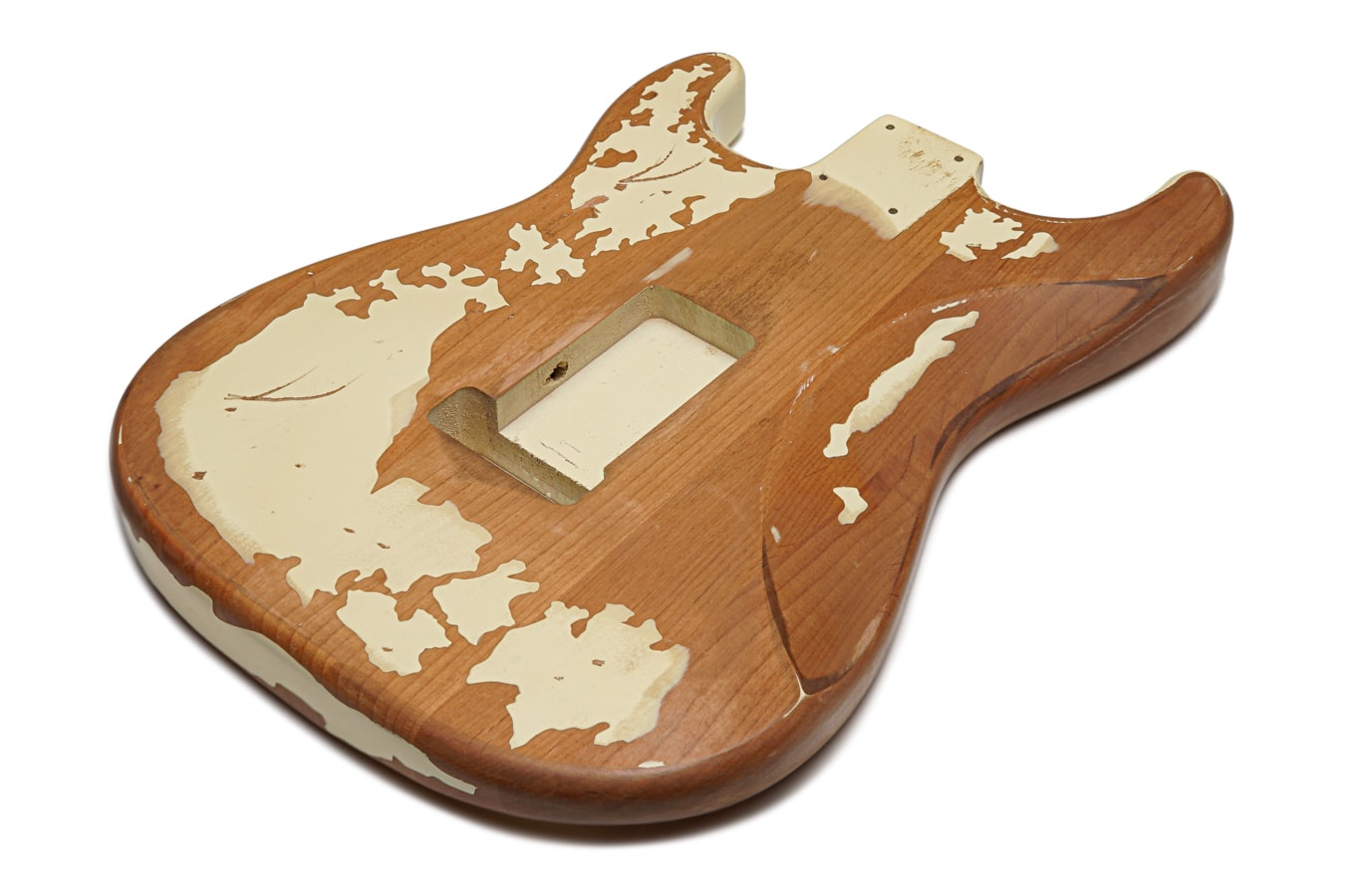 Solo ST Style HSH Relic Finished Guitar Body – Ivory