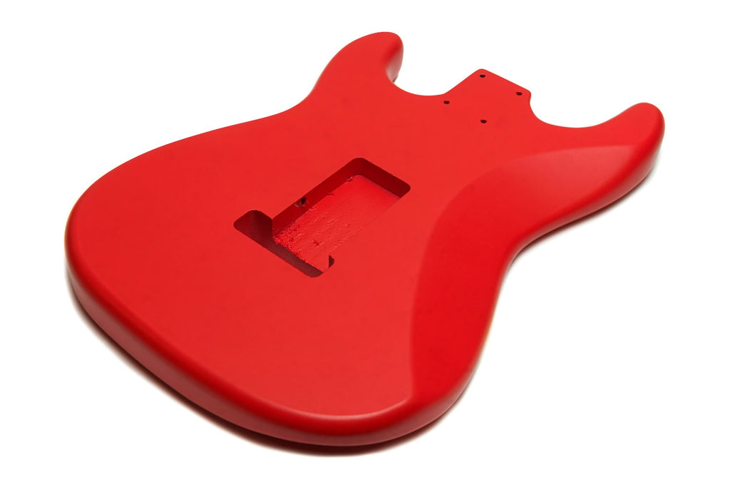 Solo ST Style HSH Satin Nitro Finished Guitar Body – Fiesta Red