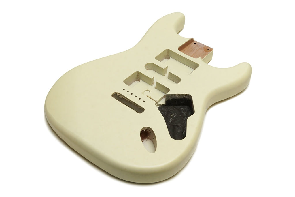 Solo ST Style HSH Satin Nitro Finished Guitar Body – Vintage White
