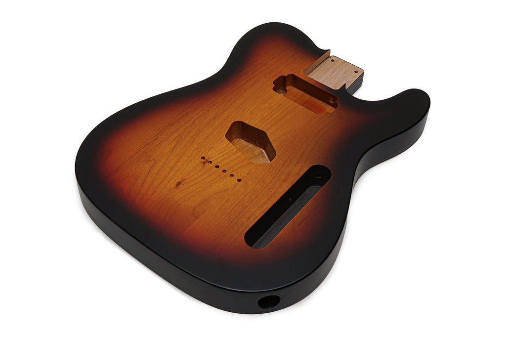 Solo TC Style Satin Nitro Finished Guitar Body – 3 Tone Sunburst