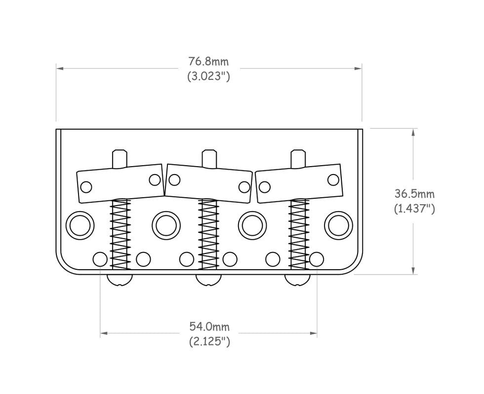 Solo Pro TC Style Short Dual Loading Chrome Bridge