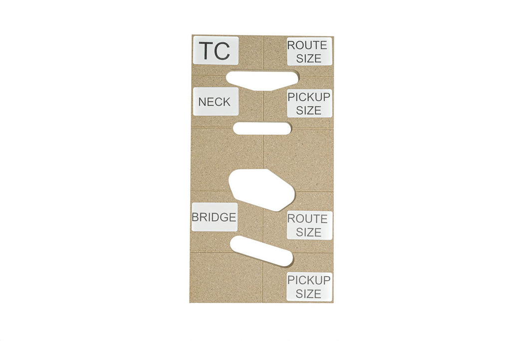 Solo Music Gear Solo TC Style Pickup & Pickguard Route Template