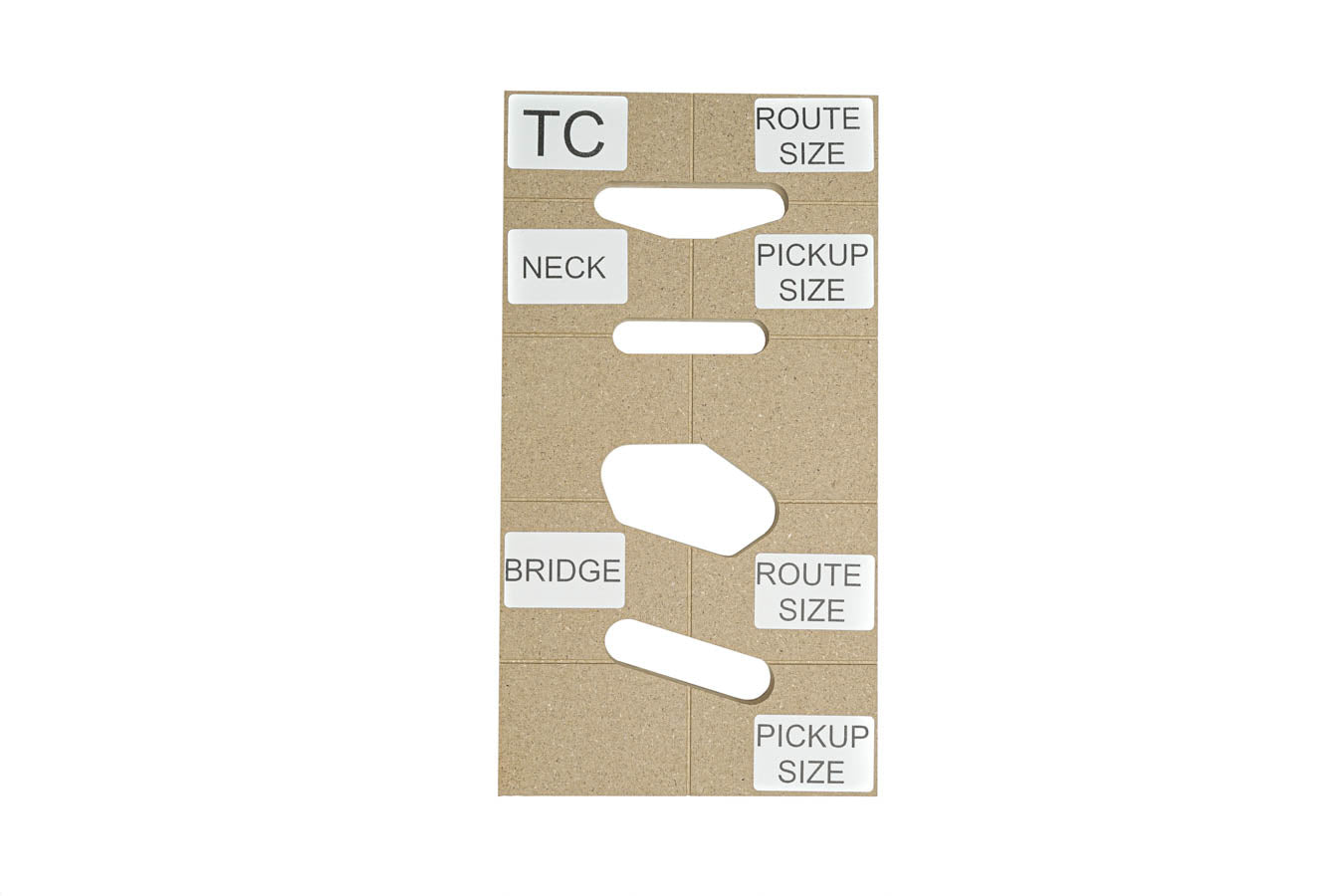 Solo Music Gear Solo TC Style Pickup & Pickguard Route Template
