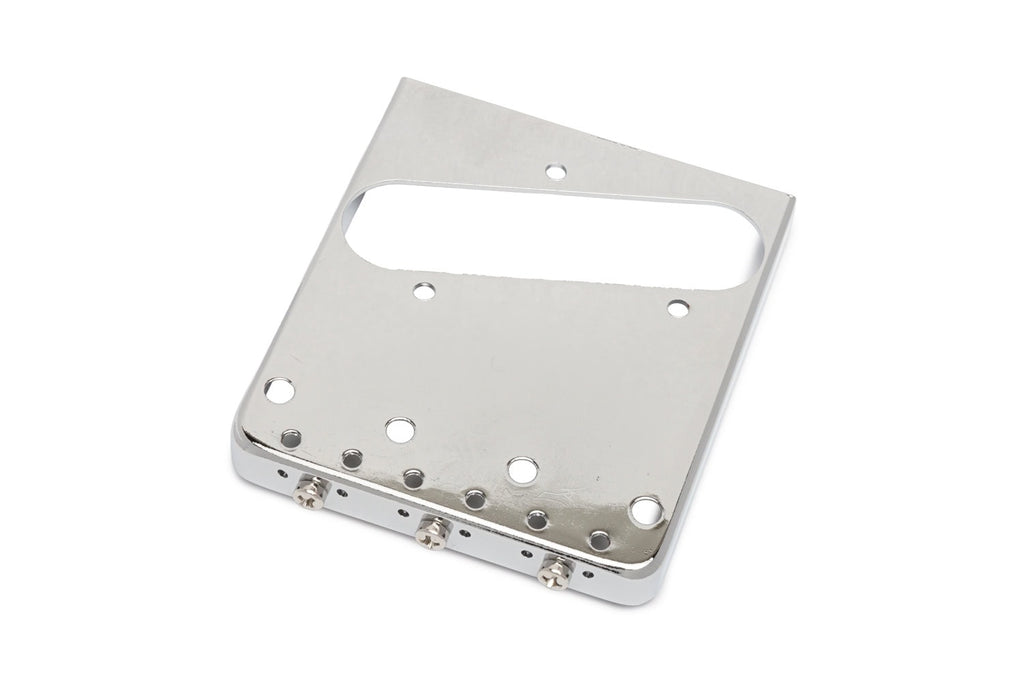 Solo Pro TC Vintage Style Dual Loading Chrome Bridge With 3 Compensated Brass Saddles
