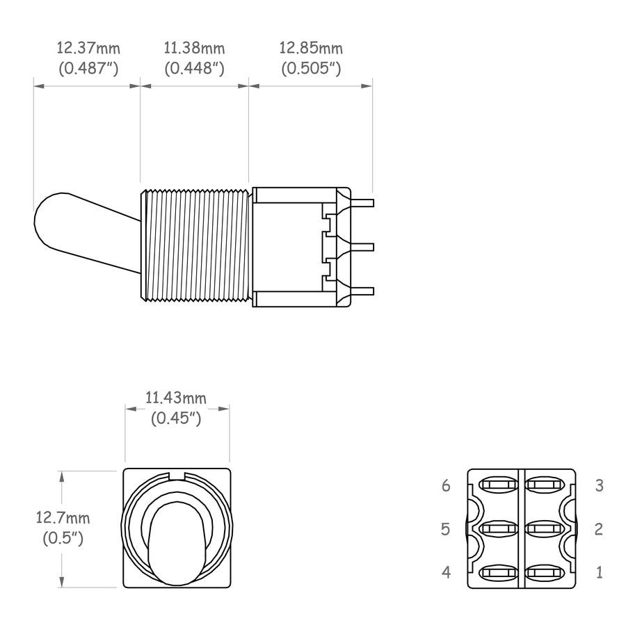Solo Pro Ultra Tip Switch, On-On DPDT