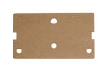 Rectangular wooden template with holes and notches labeled Solo and PRS SE on white background.