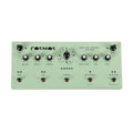 Light green audio effects pedal with knobs, switches, and footswitches labeled Cosmos Drifting Memory Station.