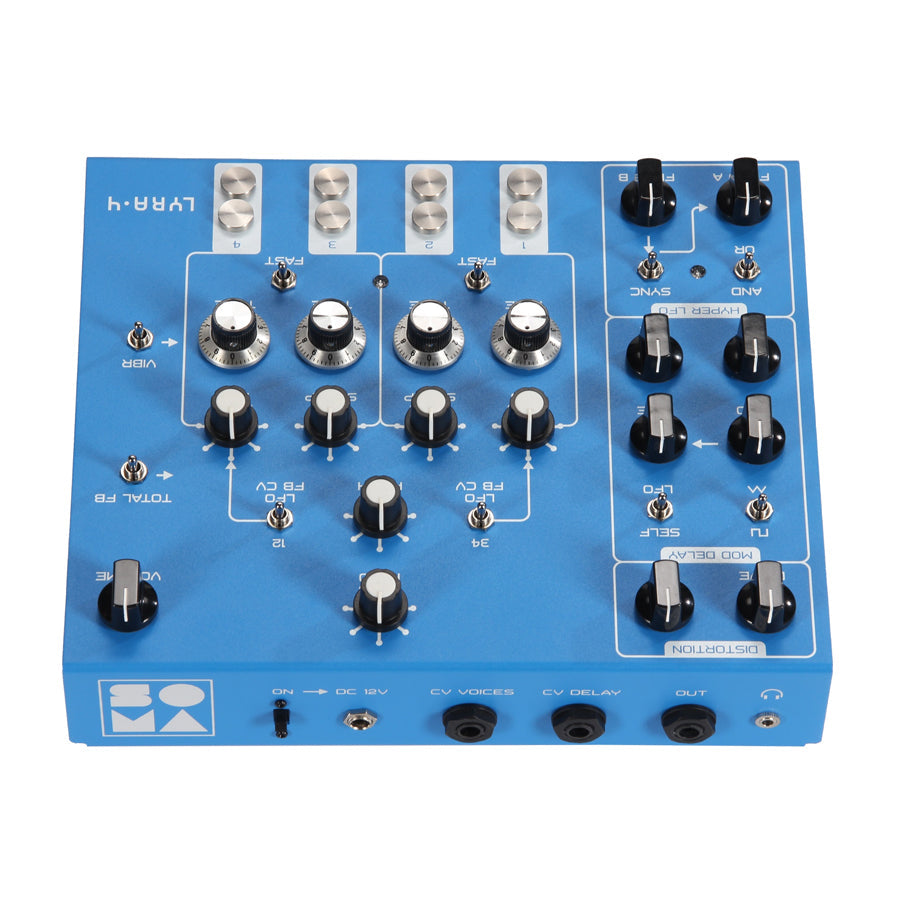 SOMA Laboratory Lyra-4 - Blue, keyboard synthesizer instrument