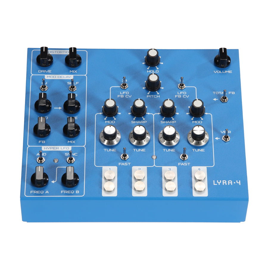 SOMA Laboratory Lyra-4 - Blue, keyboard synthesizer instrument