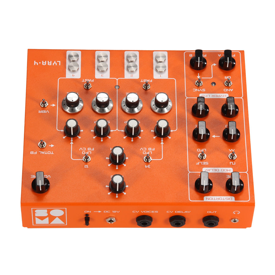SOMA Laboratory Lyra-4 - Orange, keyboard synthesizer instrument