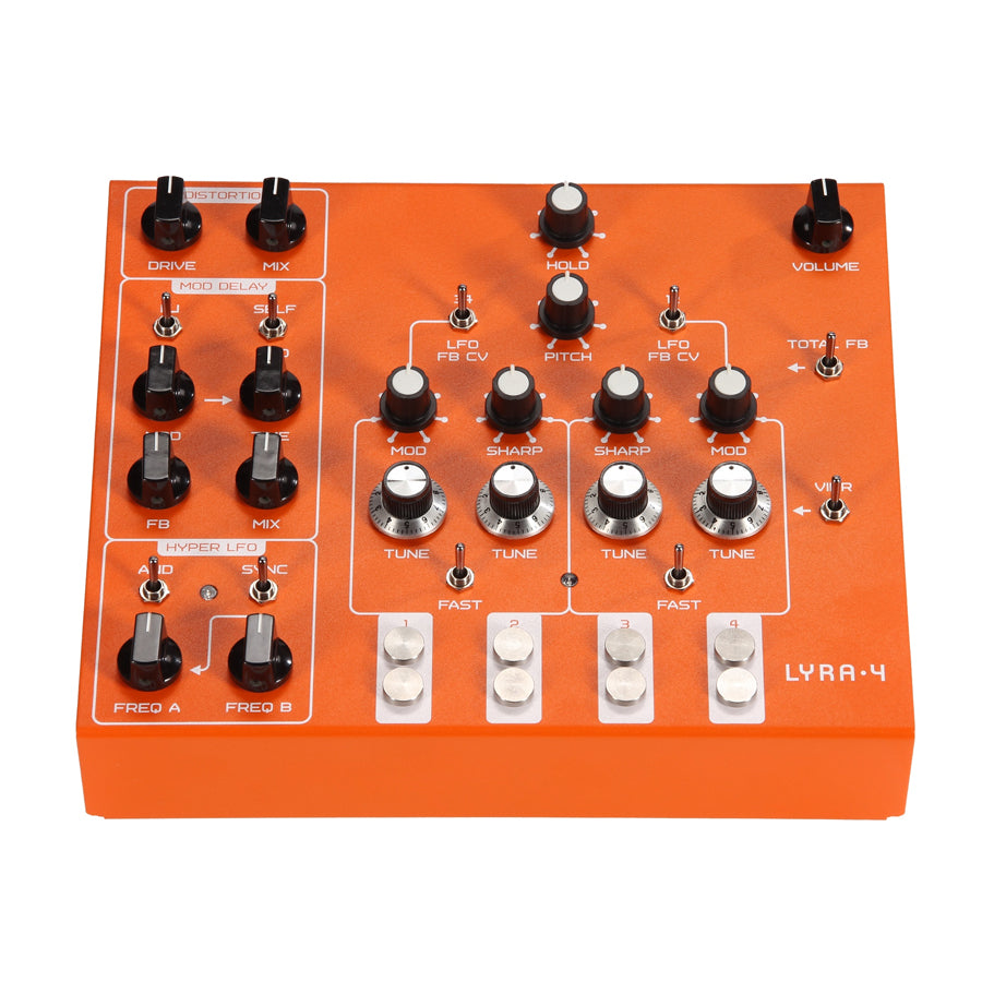 SOMA Laboratory Lyra-4 - Orange, keyboard synthesizer instrument