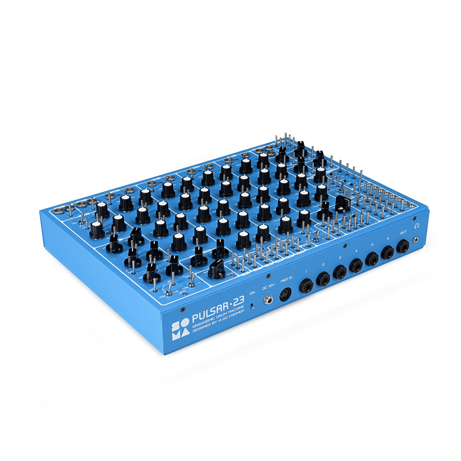 SOMA Laboratory Pulsar-23 - Blue, rhythm production drum machine