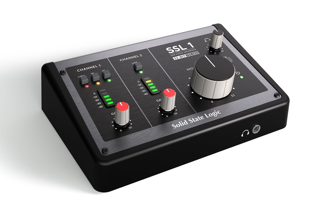 Solid State Logic SSL1- 2-In/2-Out USB-C Audio Interface, computer recording audio interface