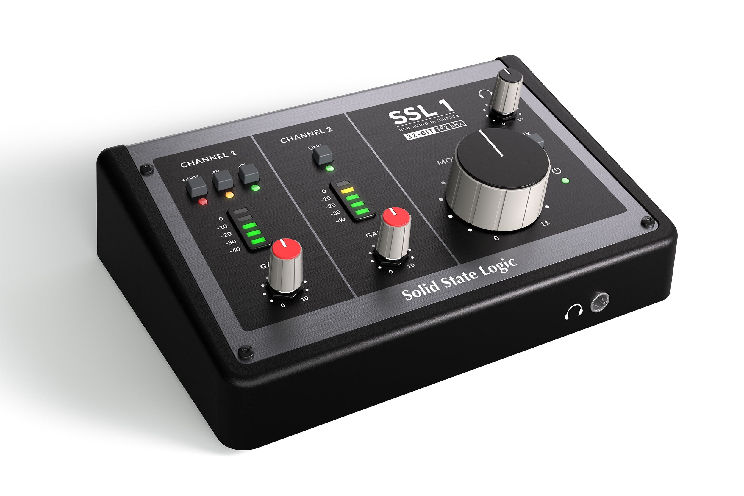 Solid State Logic SSL1- 2-In/2-Out USB-C Audio Interface, computer recording audio interface