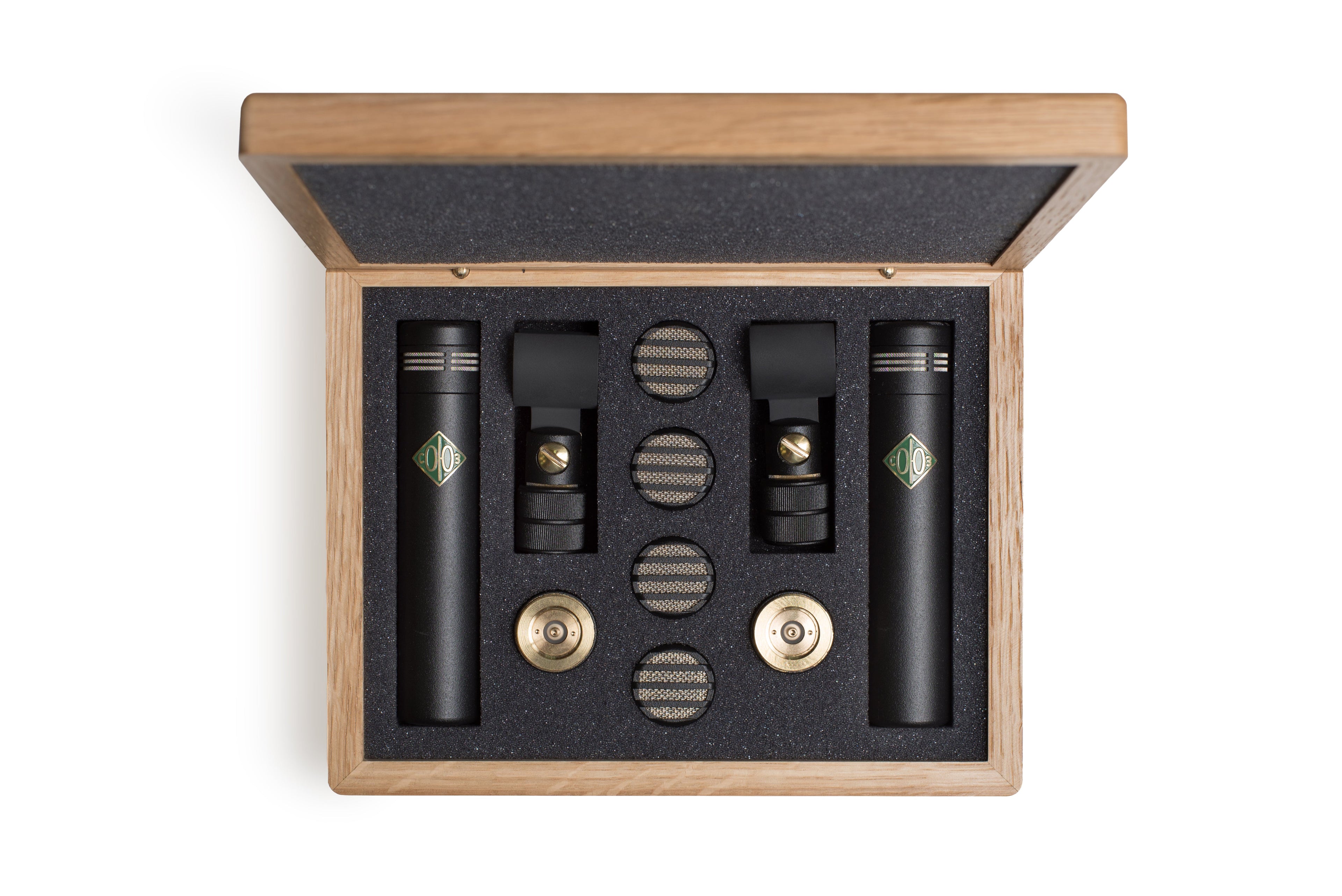 SOYUZ MICROPHONES 013 FET Matched Pair + All Capsules Black, studio recording microphone body