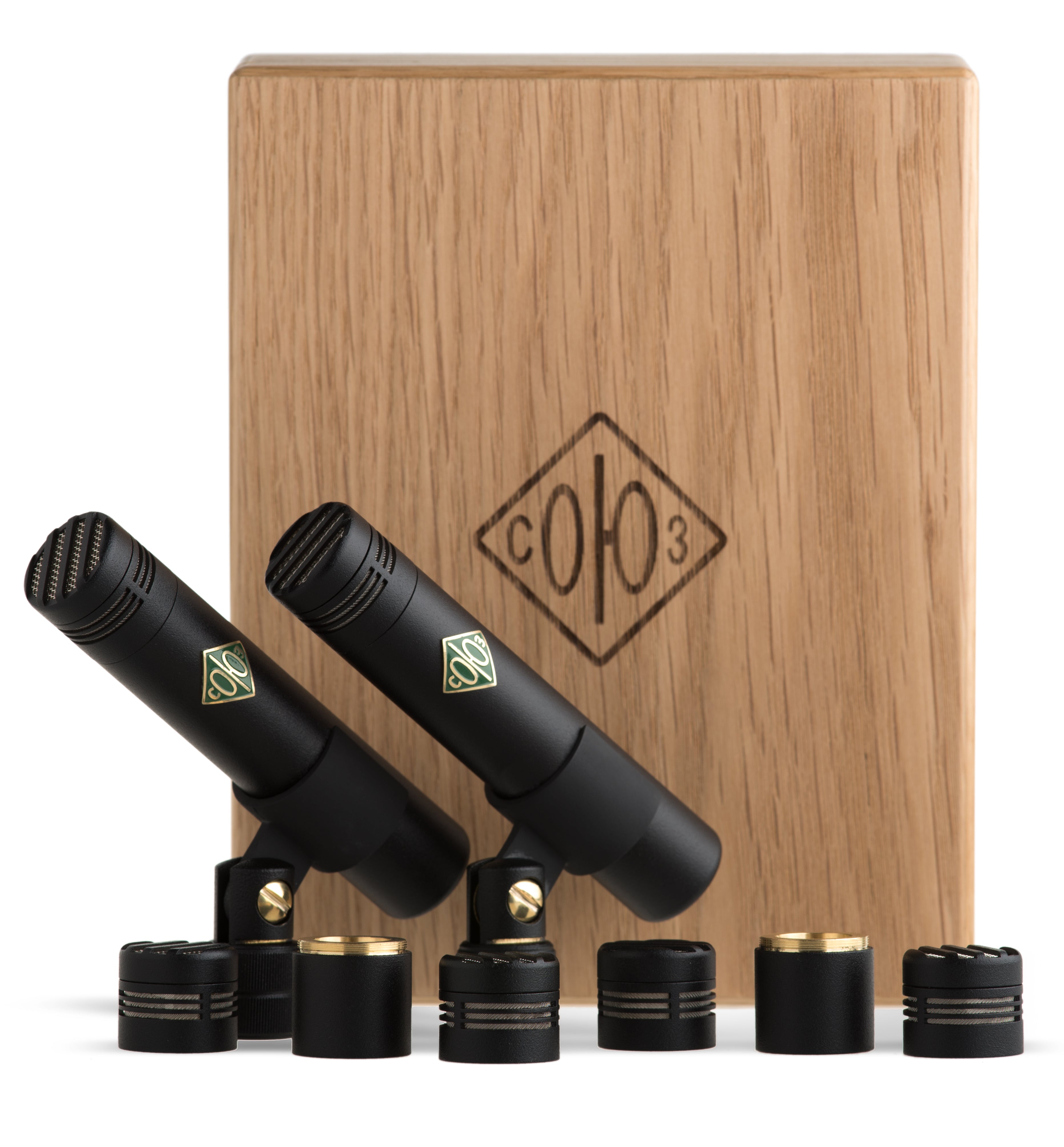 SOYUZ MICROPHONES 013 FET Matched Pair + All Capsules Black, studio recording microphone body
