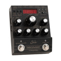 Black Suhr Discovery analog delay guitar effects pedal with knobs, footswitches, and LED display.