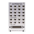 Silver eurorack module labeled cirklon with multiple 1/4 inch jacks and a D-sub connector at bottom.