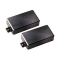 Two black rectangular Fishman branded pickups with mounting tabs shown on a white background.