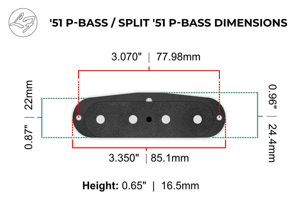 Fralin ’51 P-Bass Pickup