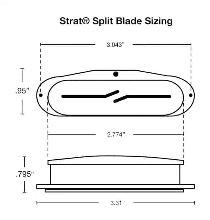Fralin Split Blade Strat High Output Neck Pickup – Parchment