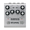 Silver guitar effects pedal with knobs, toggle switches, footswitches, and labels for saturation, tone, blend, and wobble controls.
