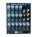 Synthrotek Sequence 8 module with knobs, switches, and jack connectors on a black panel.