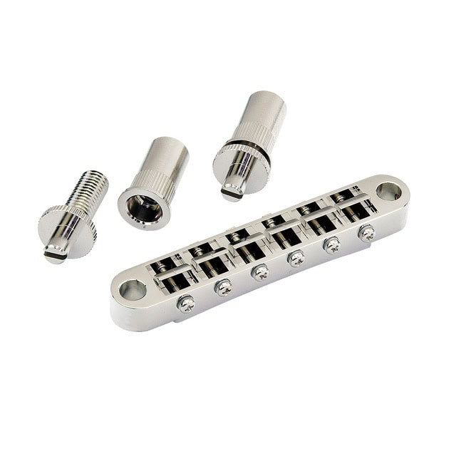 Gotoh GE103B-T Tune-O-Matic Style Guitar Bridge with Large Metric Stud Posts