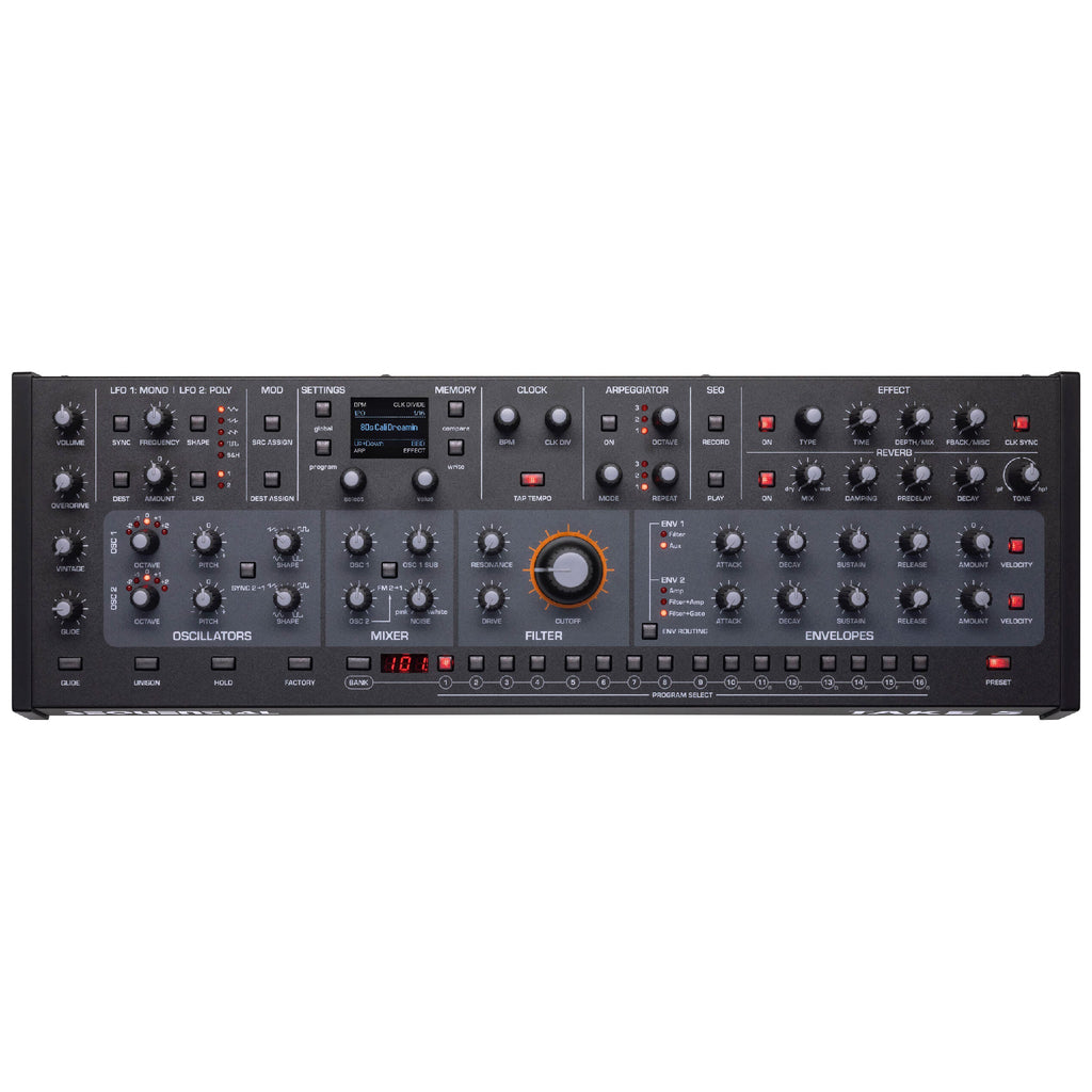Sequential Take 5 Desktop Compact Poly Synth, keyboard synthesizer instrument