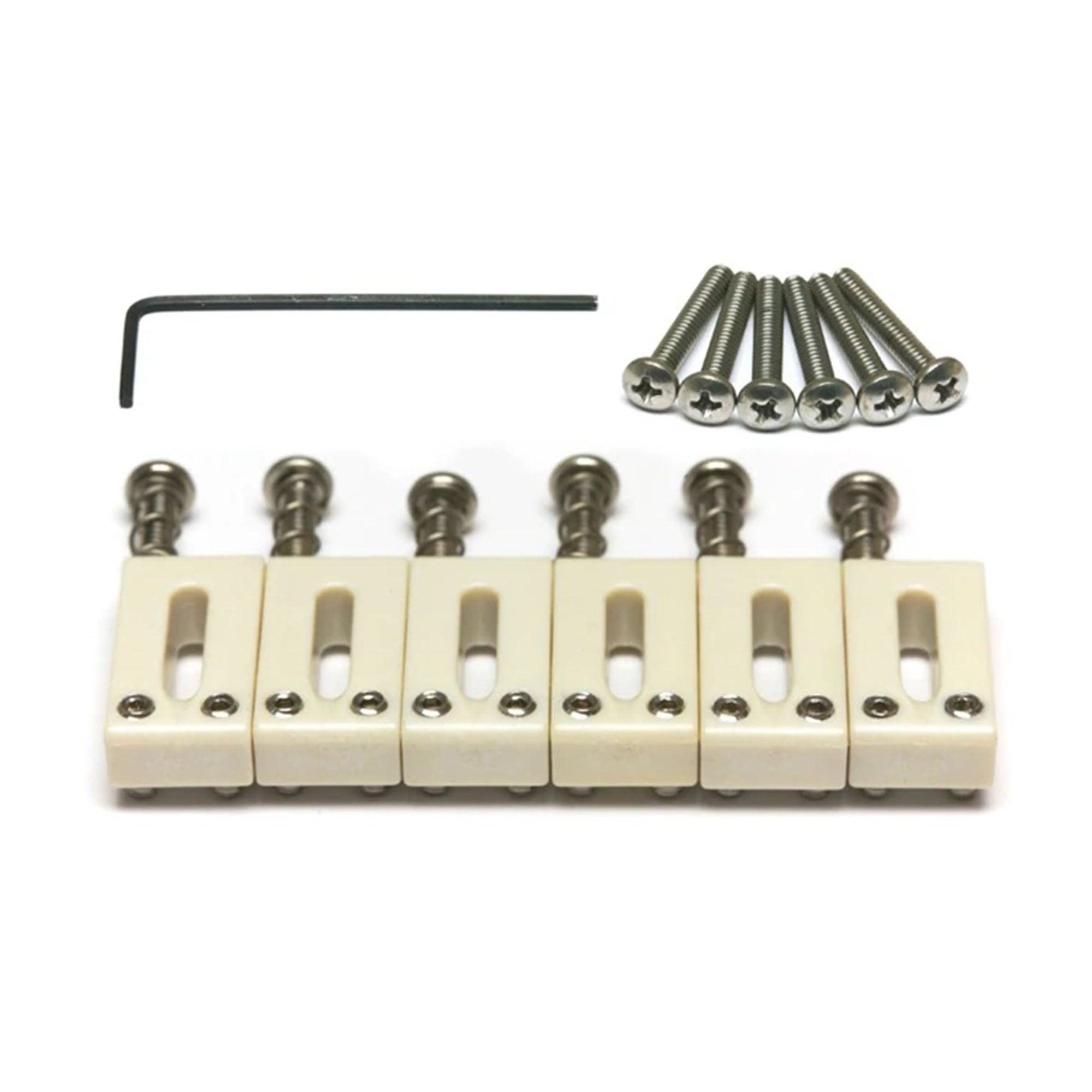 Graph Tech PQ-8001-L0 TUSQ Saddle Set Offset Lefty Strat & Tele Style Saddles 2 1/16″ String Spacing – 6 Strings