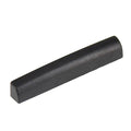 Black TUSQ style nut blank with a rounded top and flat bottom shown on a white background.