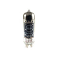 A Tung-Sol EL84 vacuum tube with visible pins and clear glass envelope.
