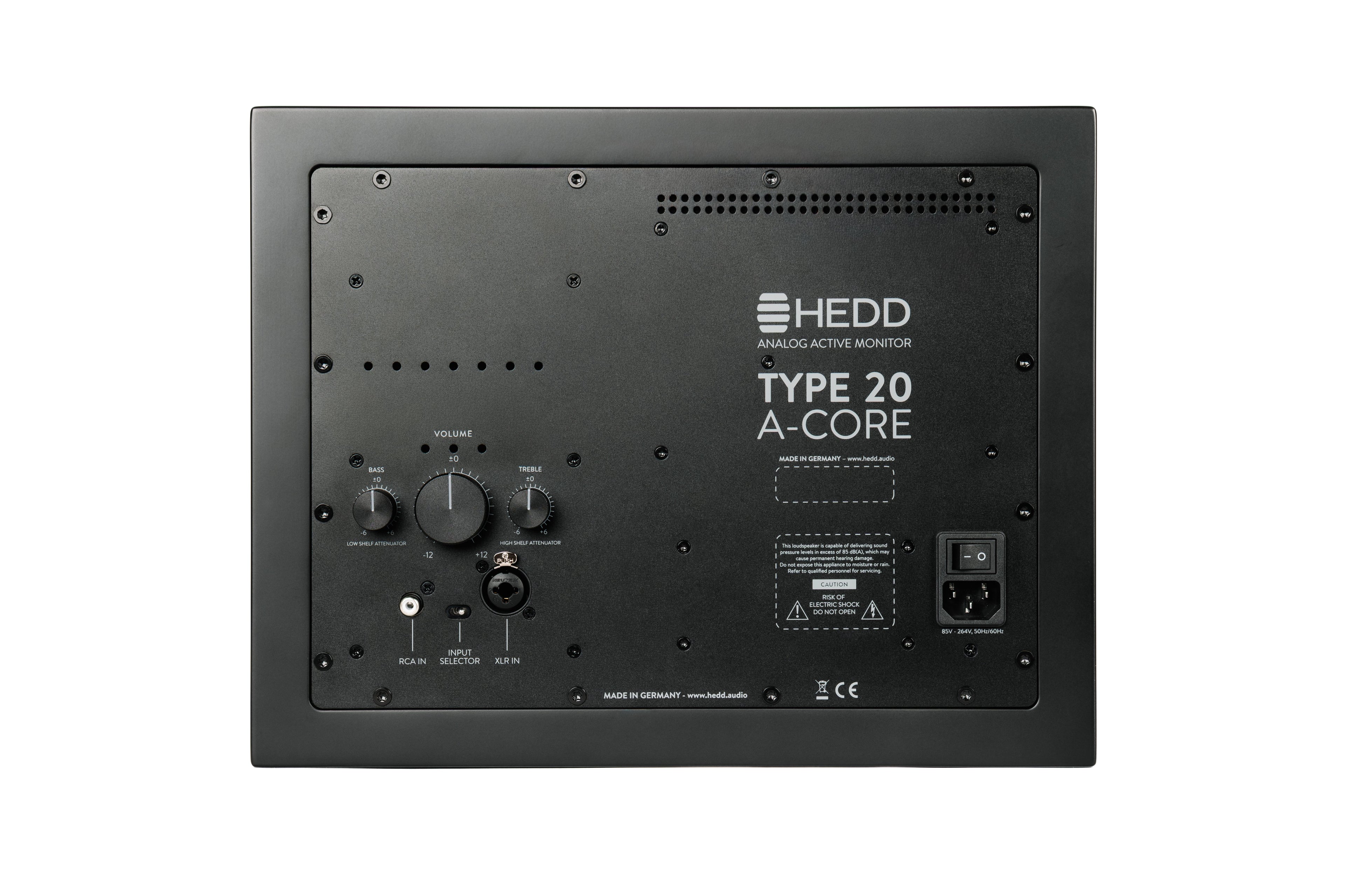 HEDD AUDIO Type 20 A-CORE-L Black — Studio Monitor, nearfield reference loudspeaker