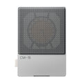 Gray and black rectangular microphone with metal mesh grille and side switch labeled CM-15.
